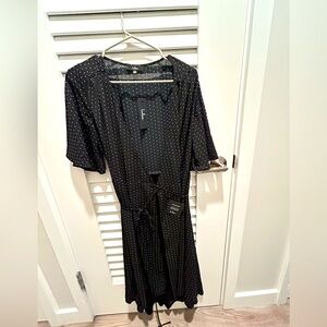 Lulus polka dot wrap dress size M